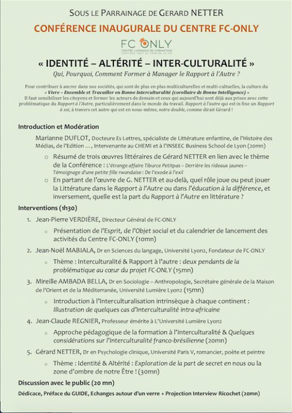 conference inagurale du centre fc-only